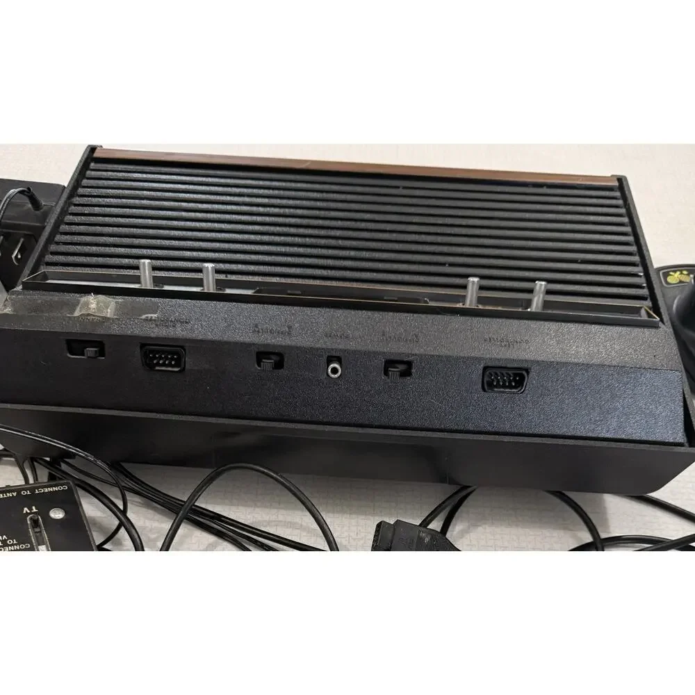 Atari 2600 Black Video Game Console Bundle with Pac-Man Game